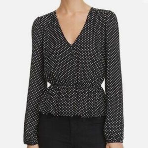 Sadie & Sage XS peplum blouse